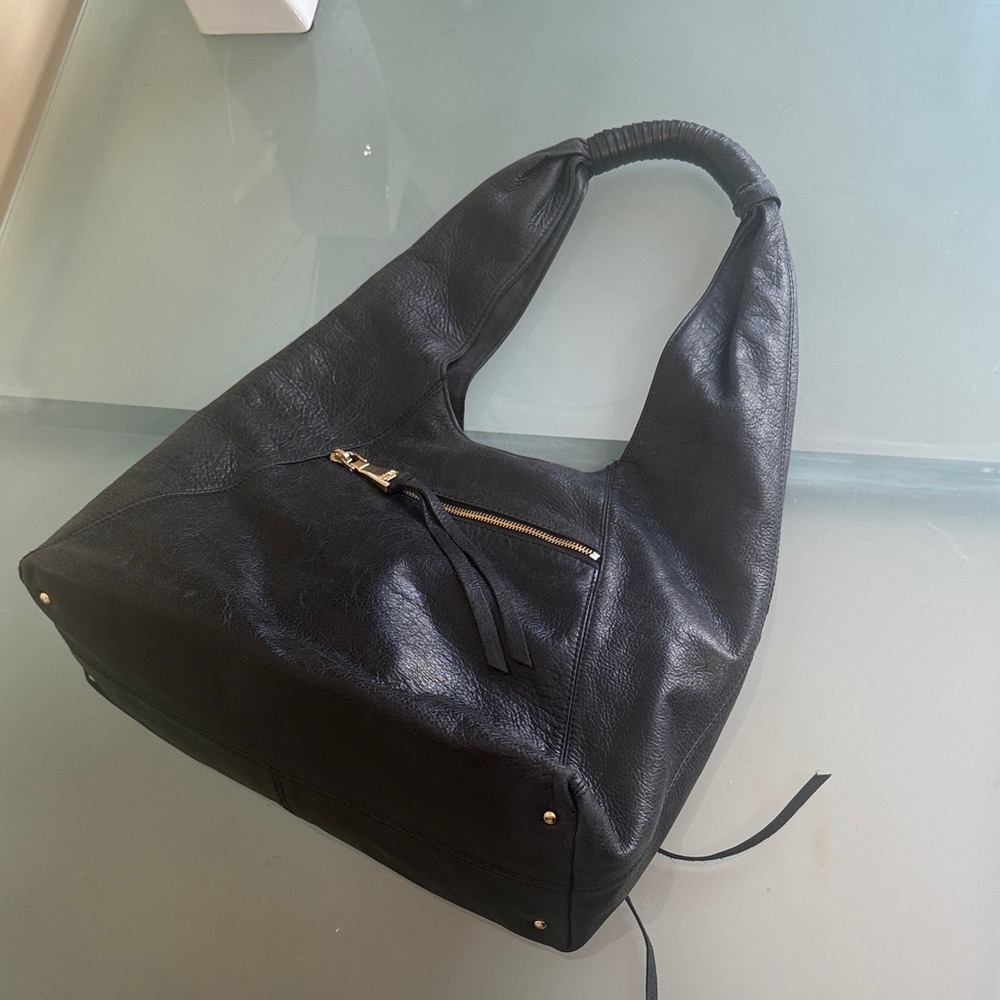 Aimee Kestenberg Slouchy Hobo Bag Black Leather Designer Hobo Bag - Picture 6 of 16